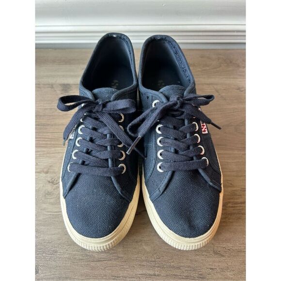 Superga canvas platform sneakers 7.5 - Picture 1 of 10